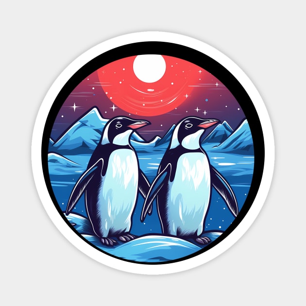 Penguin in Ornmament, Love Penguins Magnet by logiamerch